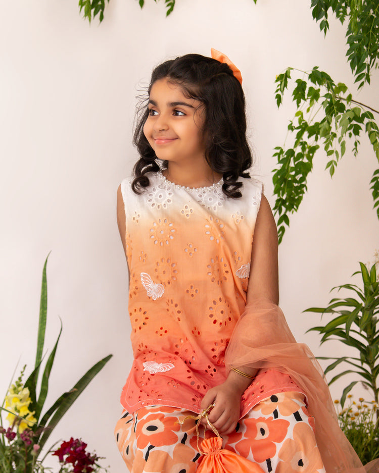 Orange Ombre Flora Set eac26