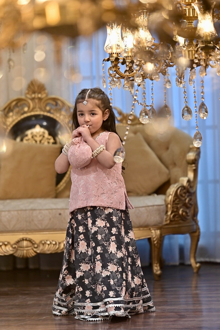 Aizal peach lehnga set ec26