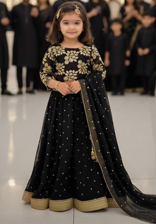 Black Mehwar Lehnga set