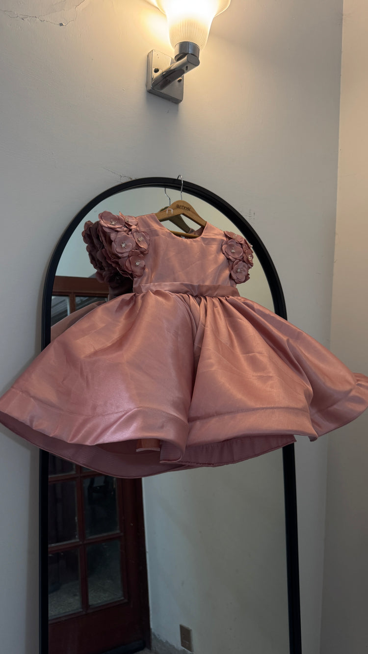 Peach Luxe frock
