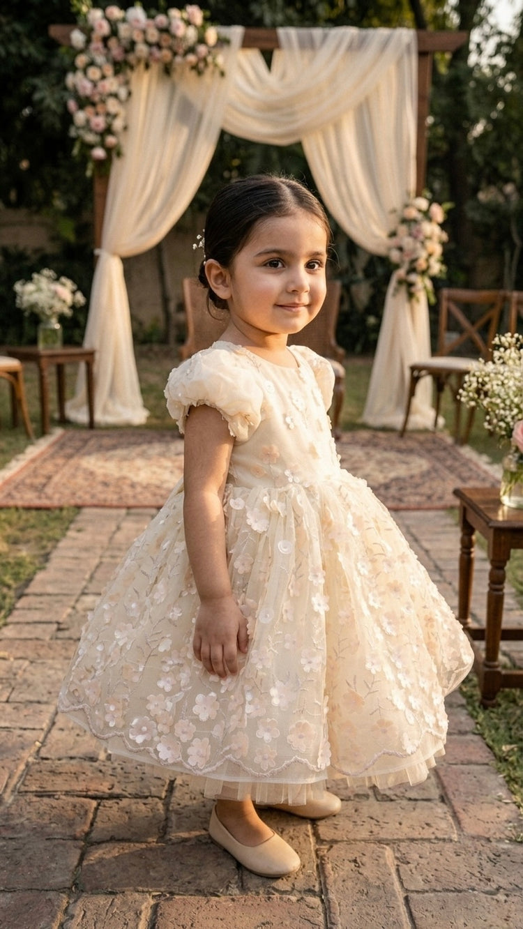 Cloudy White tutu dress