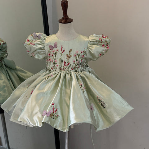 Hiba Pistachio Fairy Dress