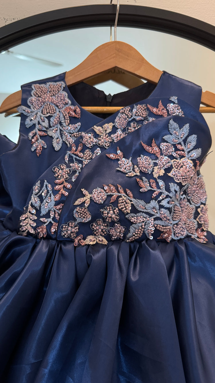 Diana Blue Silk gown