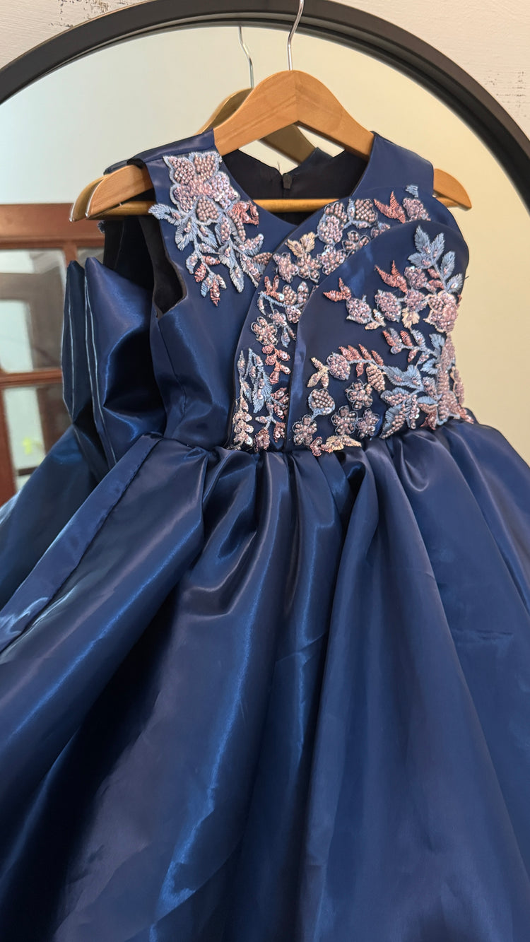 Diana Blue Silk gown