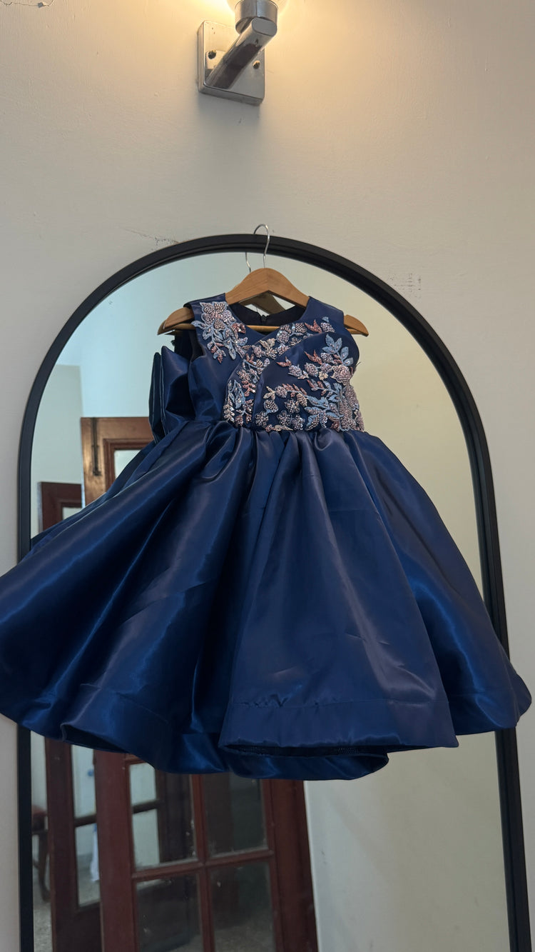 Diana Blue Silk gown