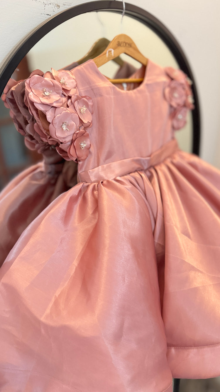 Peach Luxe frock