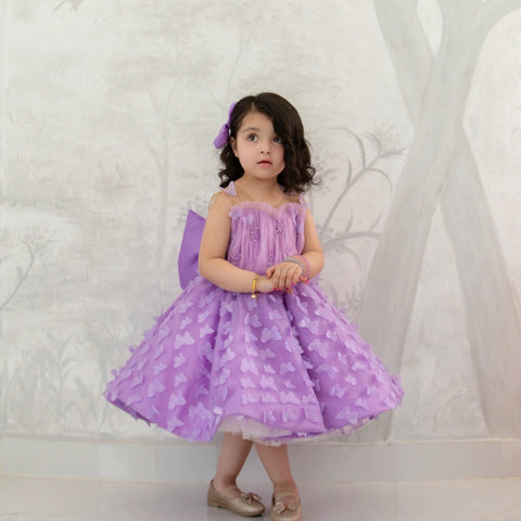 Lilac butterfly dress