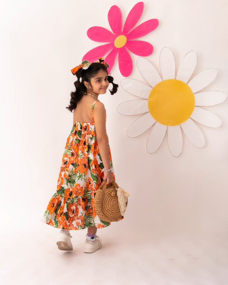 Petal Dance Midi dress