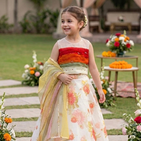 Rosey lehnga set