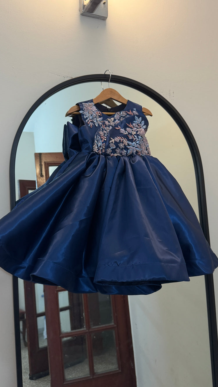 Diana Blue Silk gown