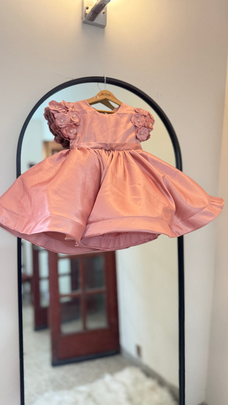 Peach Luxe frock
