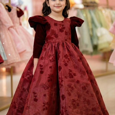 The bambi maroon frock sale