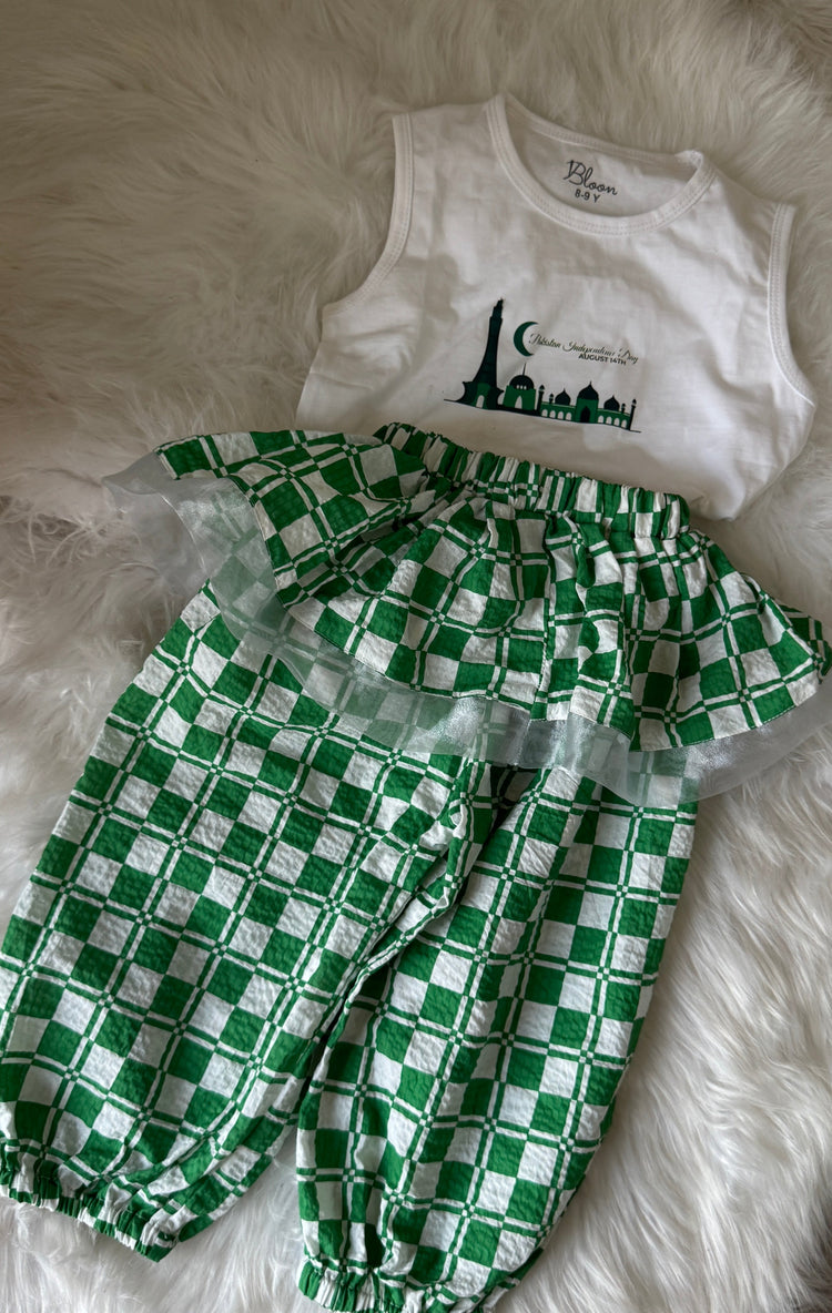 Azadi Ruffle Trouser Set