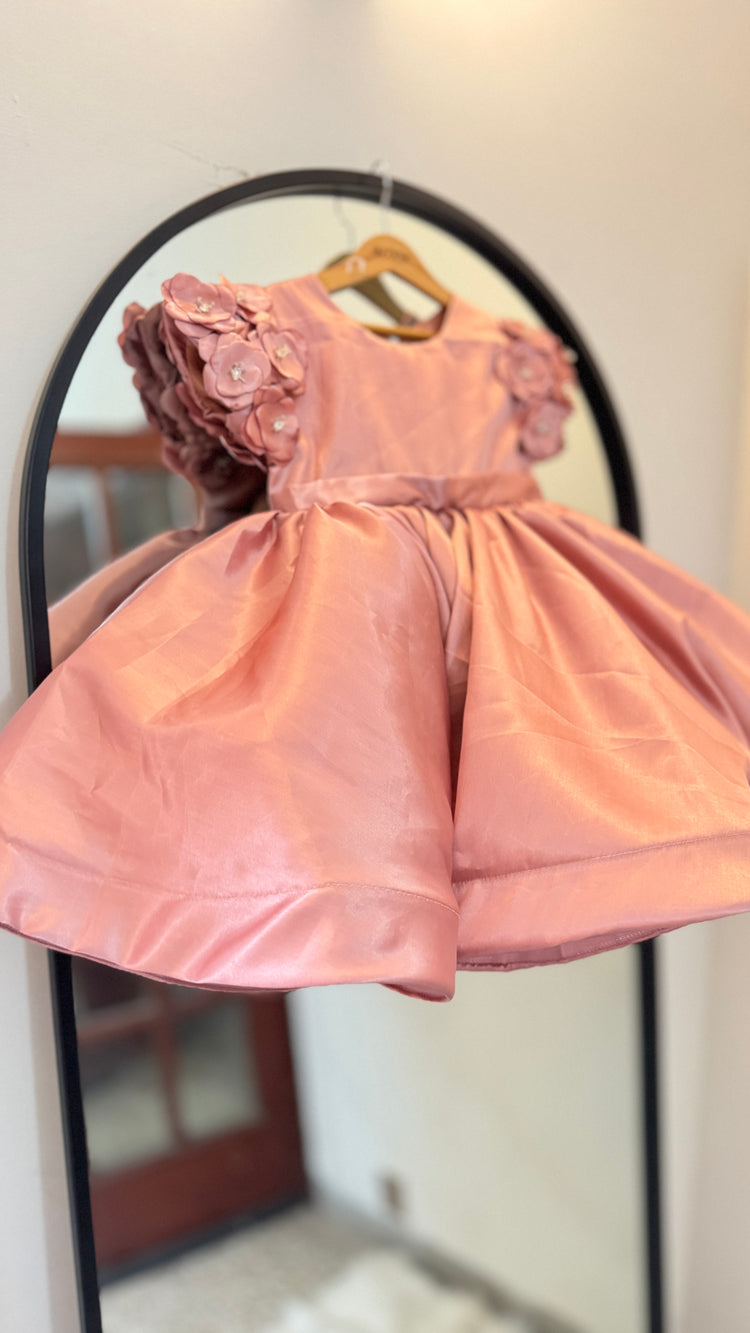 Peach Luxe frock