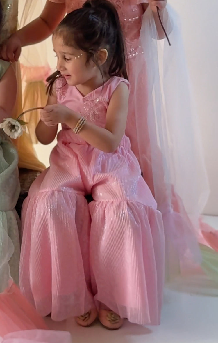 Sitara gharara baby pink