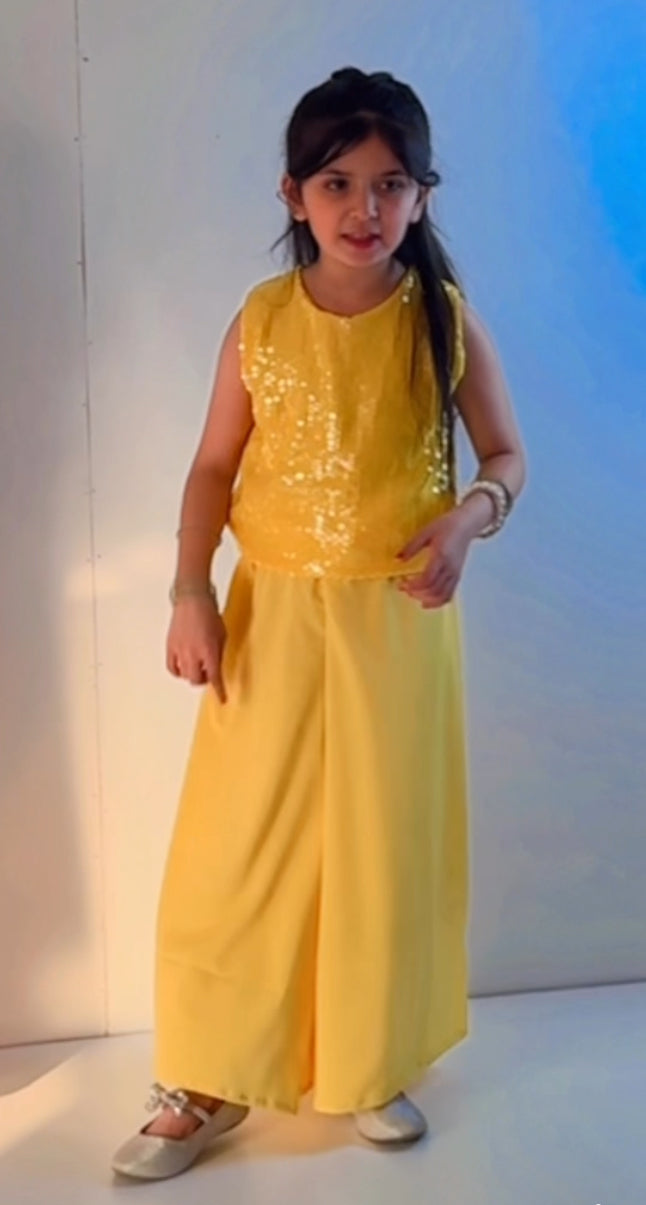 Glimmer yellow dress