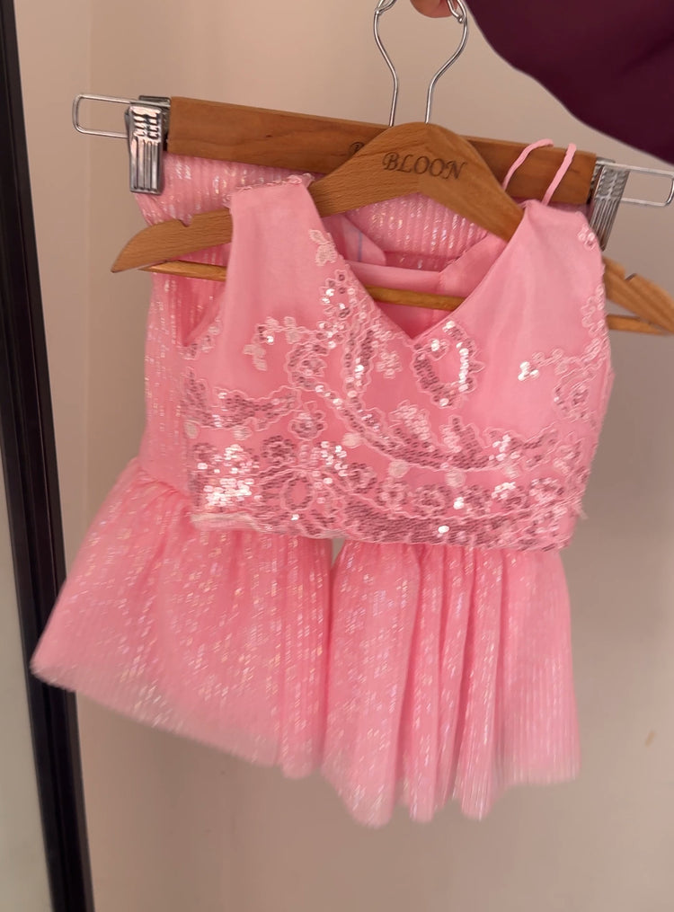 Sitara gharara baby pink