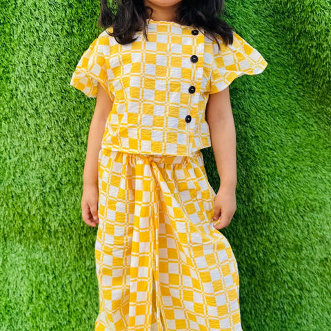 Plaid yellow set