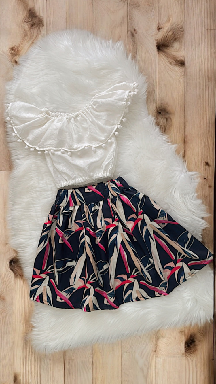 The bluey white forest set
