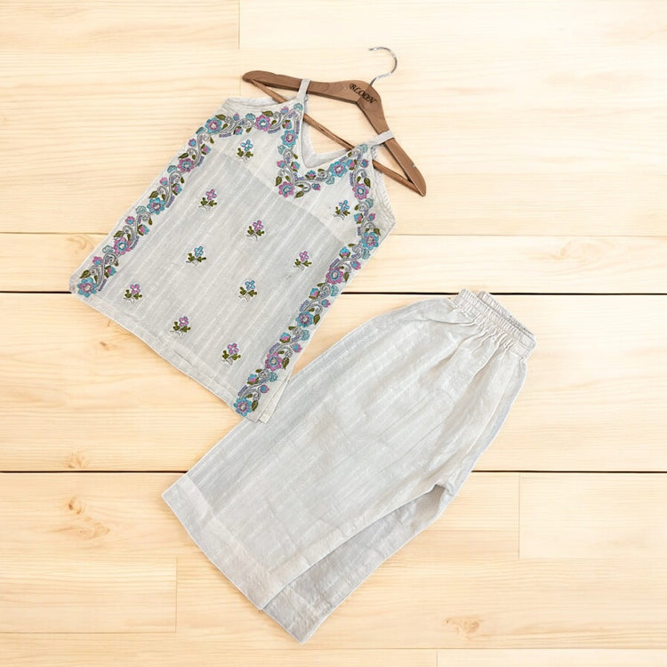 Ranjhana white emb set