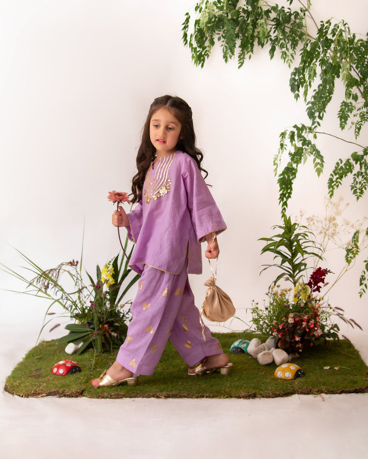 The Hearts Farshi shalwar set (lilac) eac26