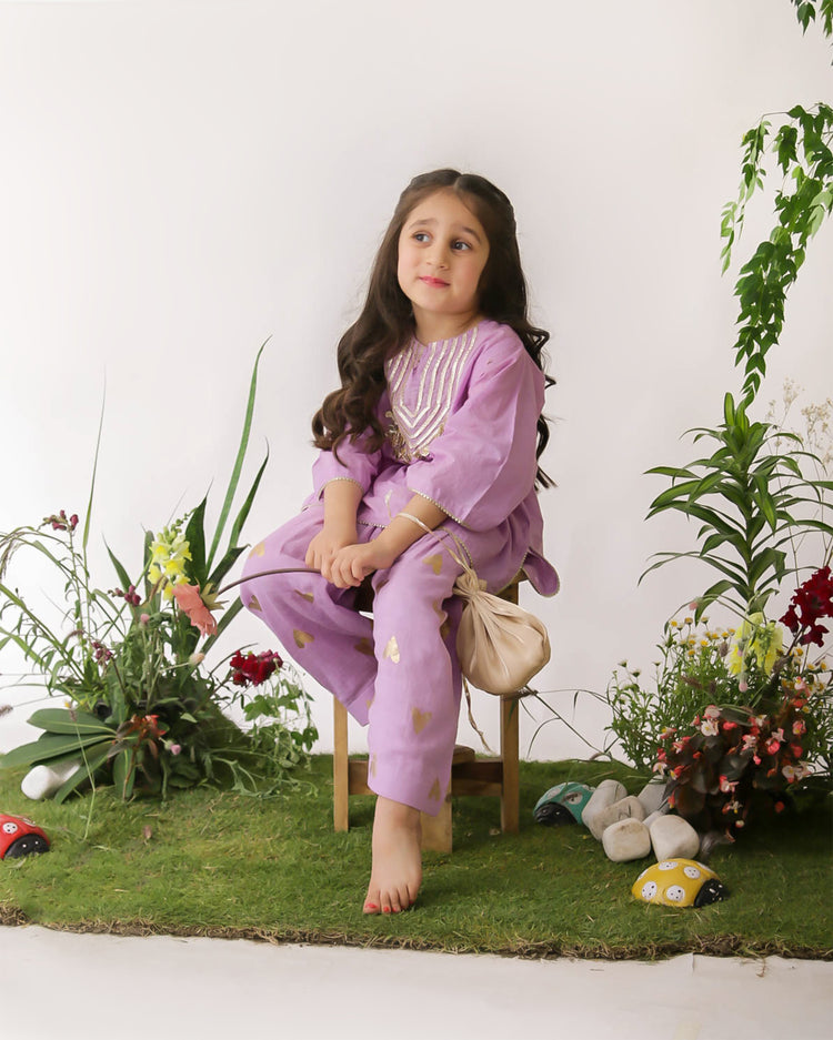 The Hearts Farshi shalwar set (lilac) eac26