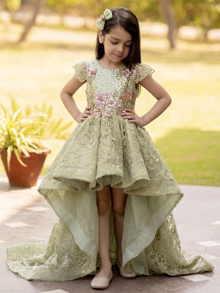 The Secret Garden green tail dress