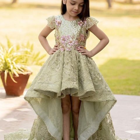 The Secret Garden green tail dress
