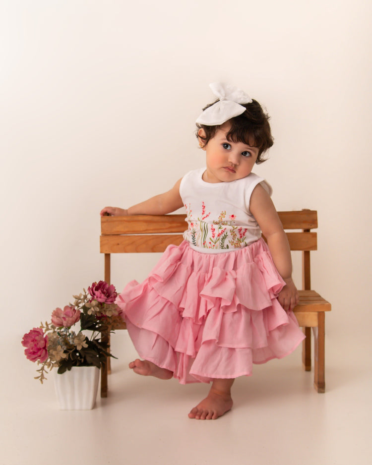 Pivione skirt set pink