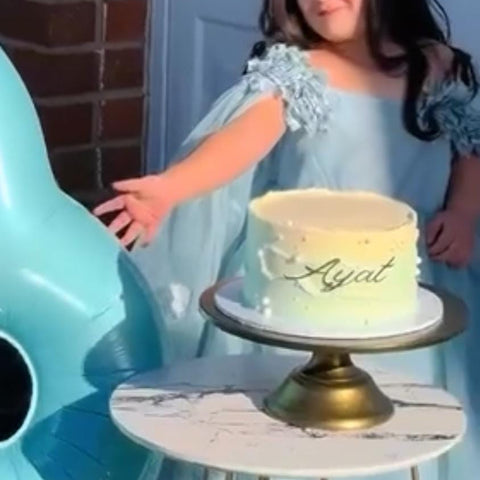 Hayat briar rose dress (GREYISH BLUE)