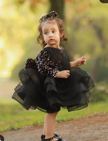 Ayleen Black Sequin Dress