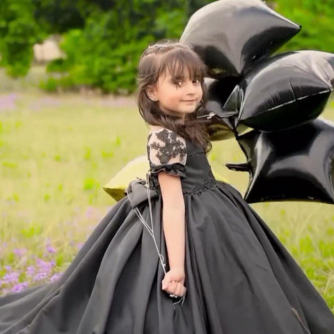 Queen Black Tail Frock