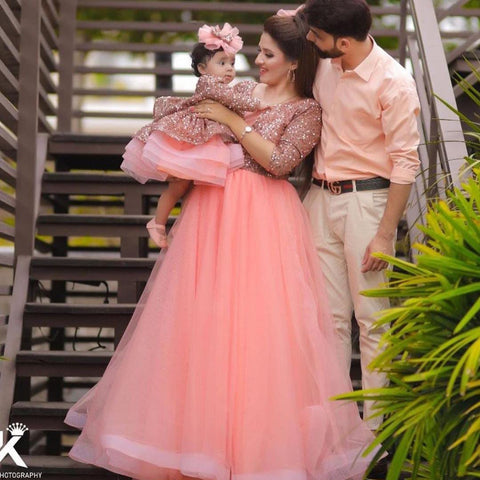 The Peachy Pink Sequence Dress