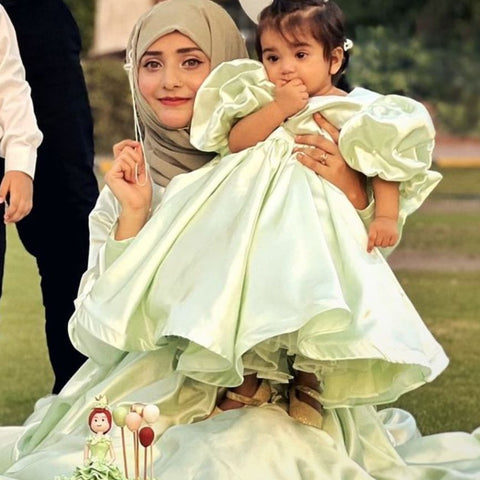 Green Clay Forest Princess Dress