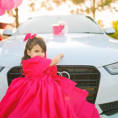 Queen of hearts pink frock