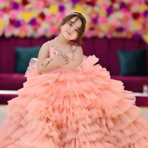 Chronicals peach frock