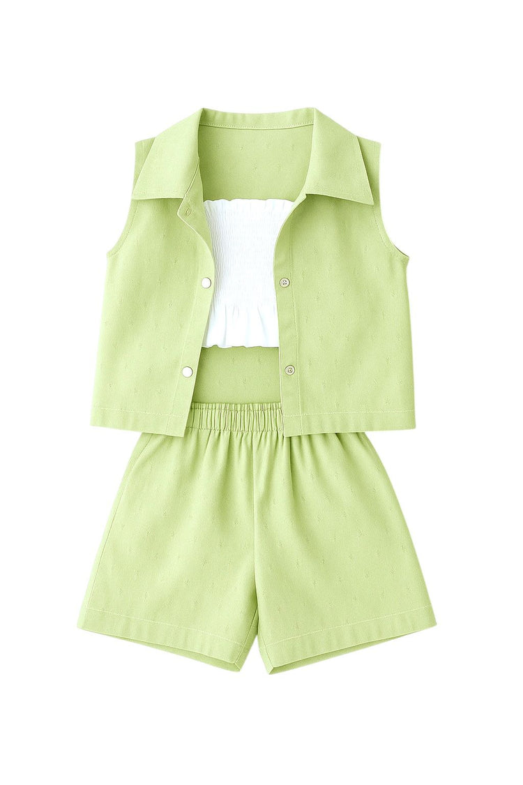 Pistachio Blush Breeze Skirt Set