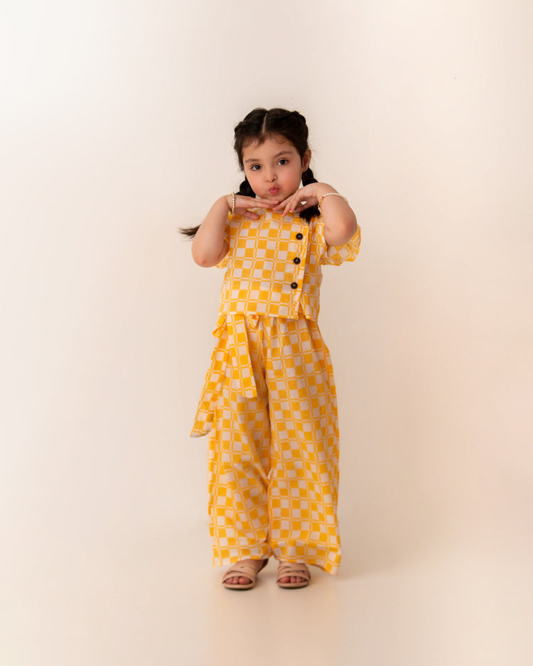 Plaid yellow set