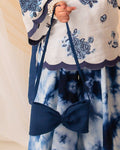 The bow bag  (Blue) ec26