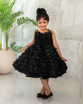 Black butterfly dress