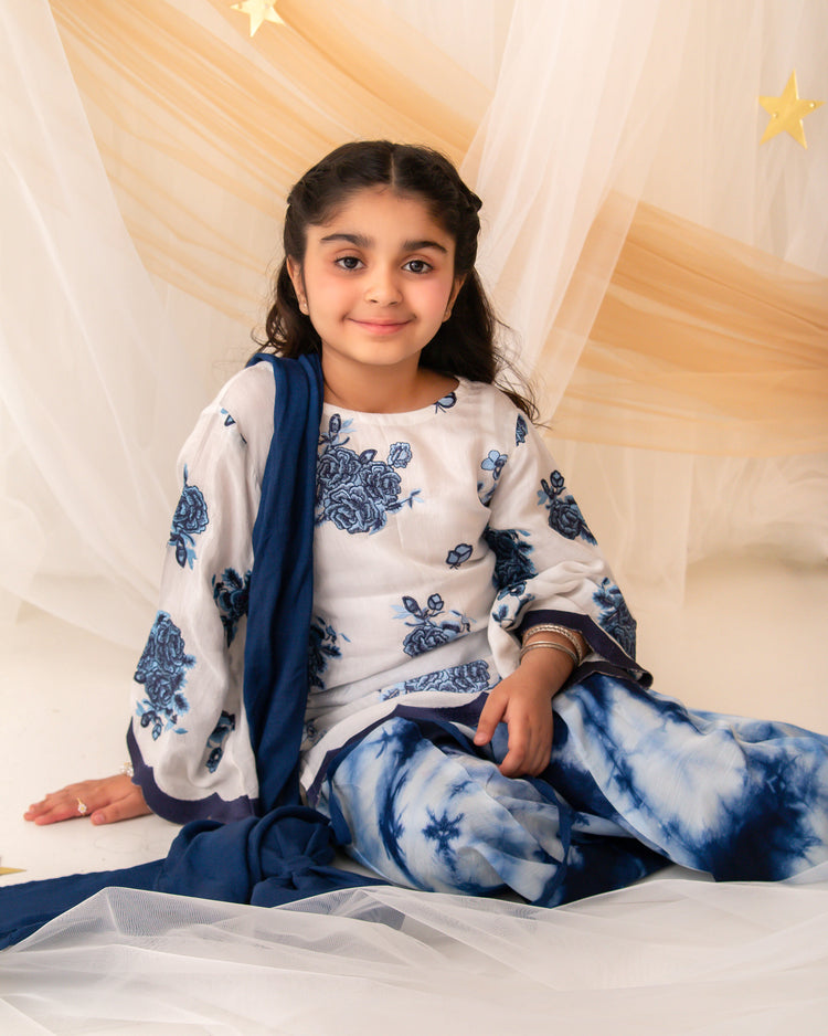 Gul-e-Neel Plazo Set ec26