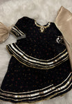 Black flora Gharara set