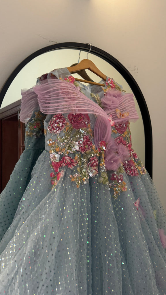 Blue Glazed Gown