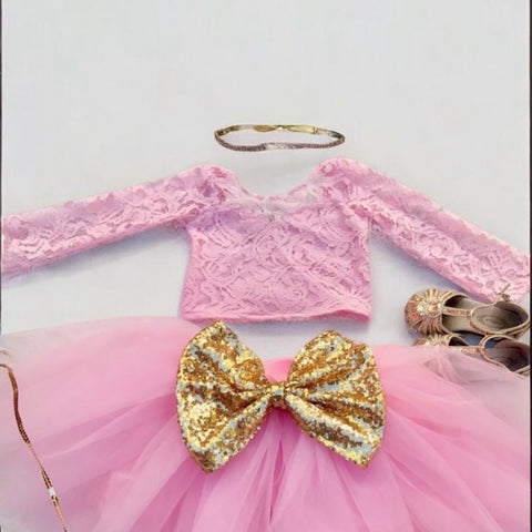 Pinky skirt set
