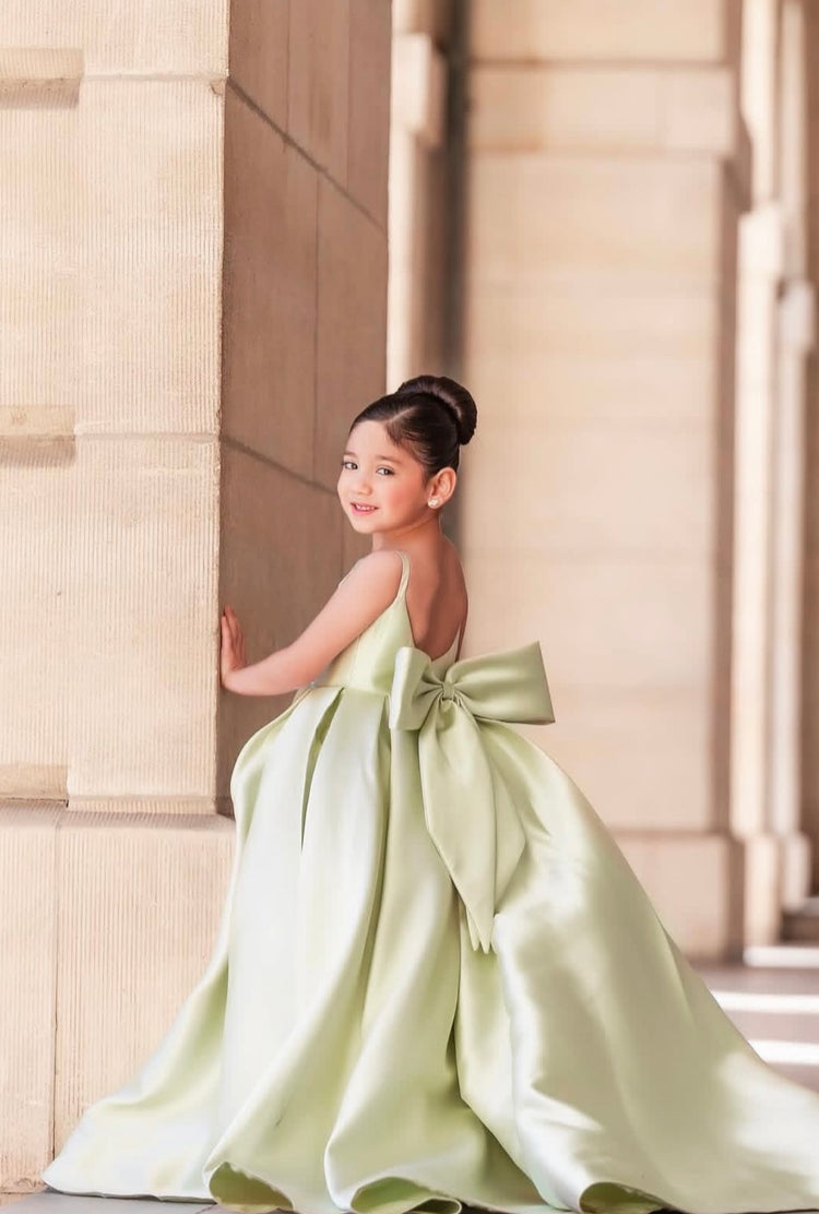 Aizu Luxe Pistachio Gown