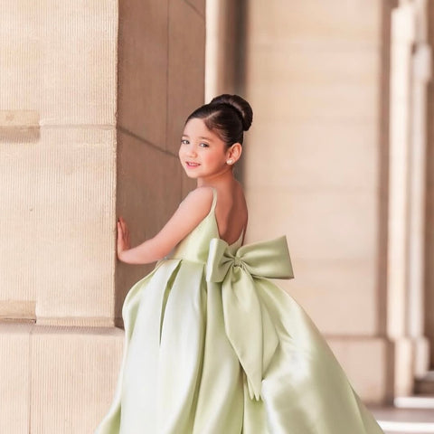 Aizu Luxe Pistachio Gown