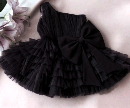 Black Spiral Dress