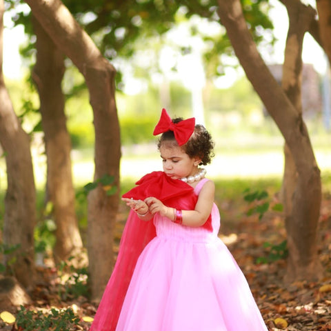 Pink Bow tail dress