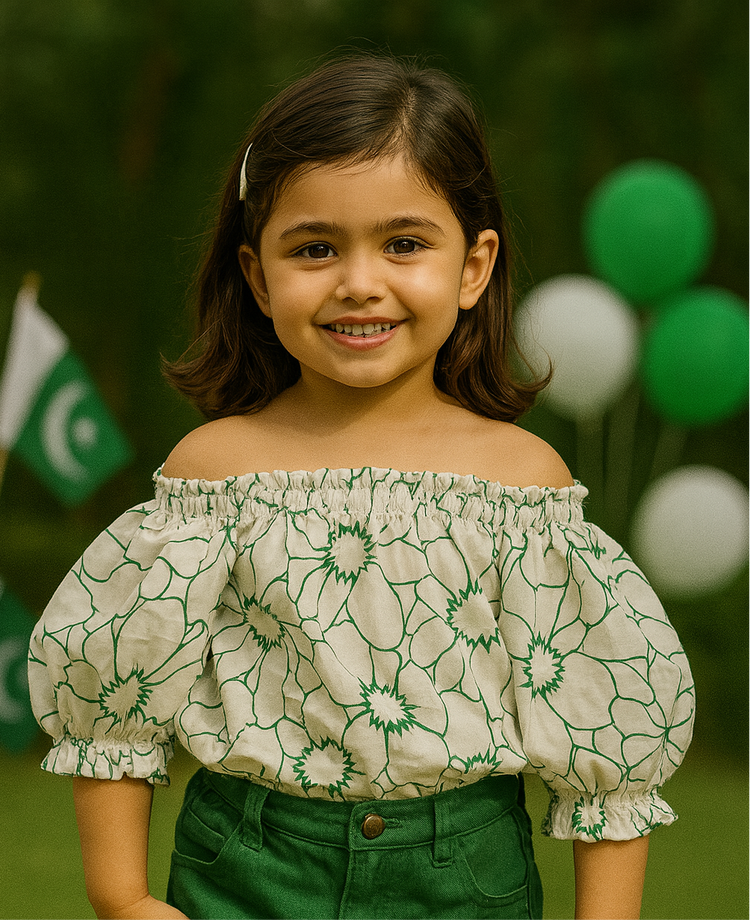 The green Flora top