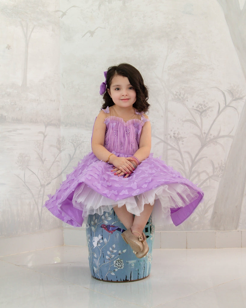 Lilac butterfly dress